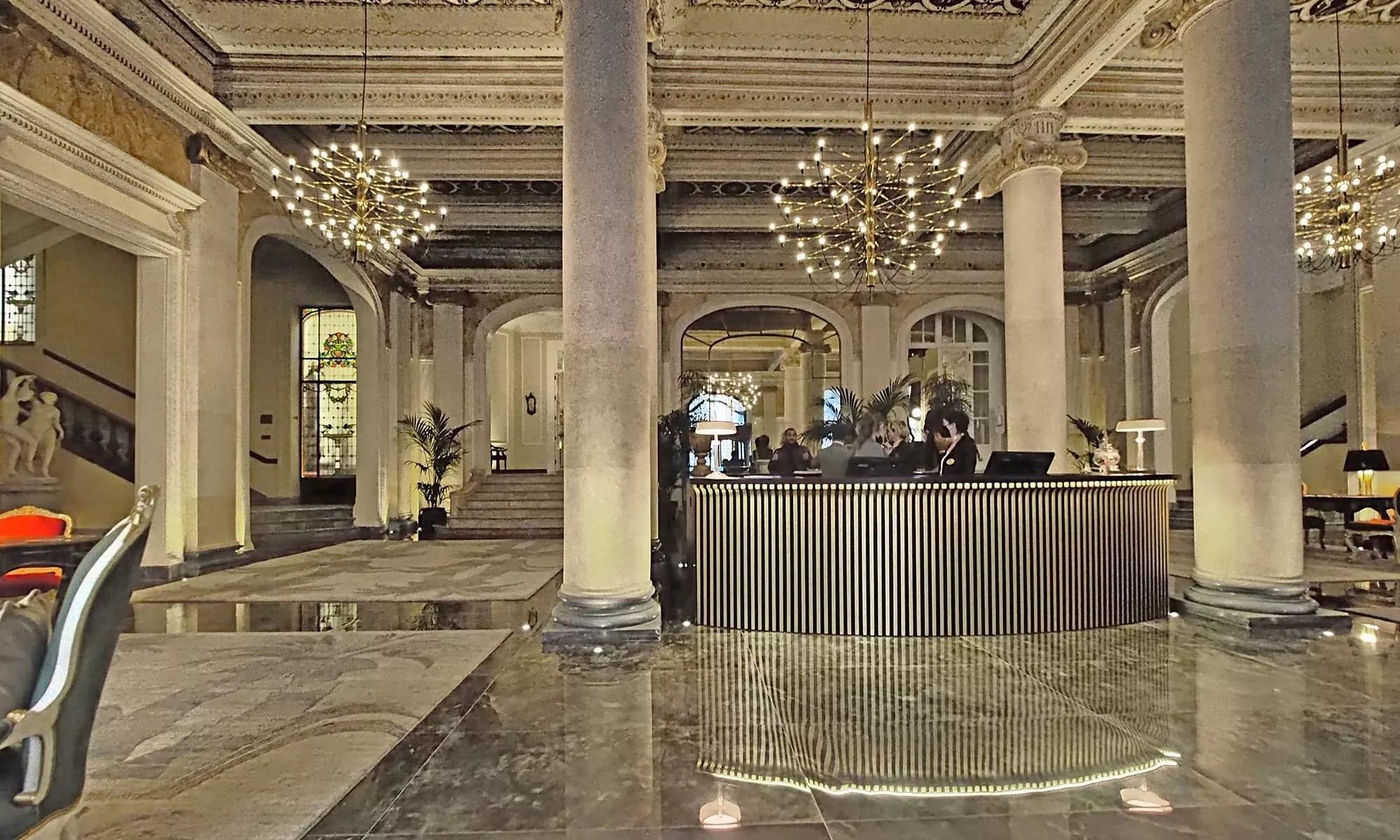 Grand Hotel Et Des Palmes Palermo Ngoại thất bức ảnh The lobby of the hotel