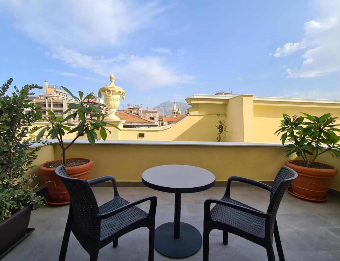 Grand Hotel Et Des Palmes Palermo Ngoại thất bức ảnh Rooftop terrace